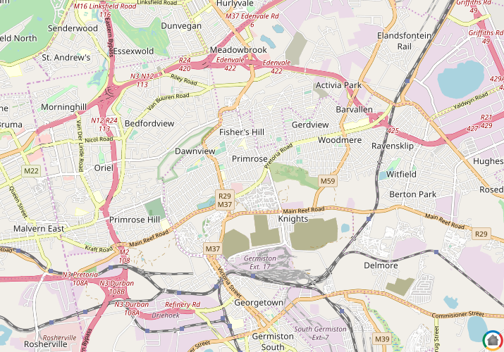 Map location of Primrose